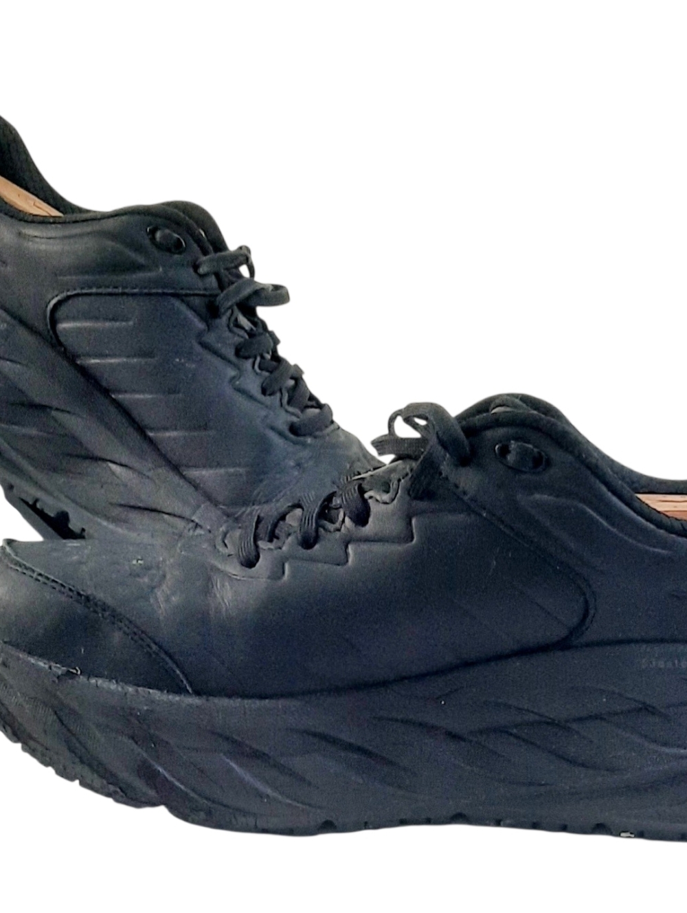 Hoka One One Bondi SR Womens Sz 10.5 Black Anti Slip Sneakers Work No Insole - Picture 2 of 5